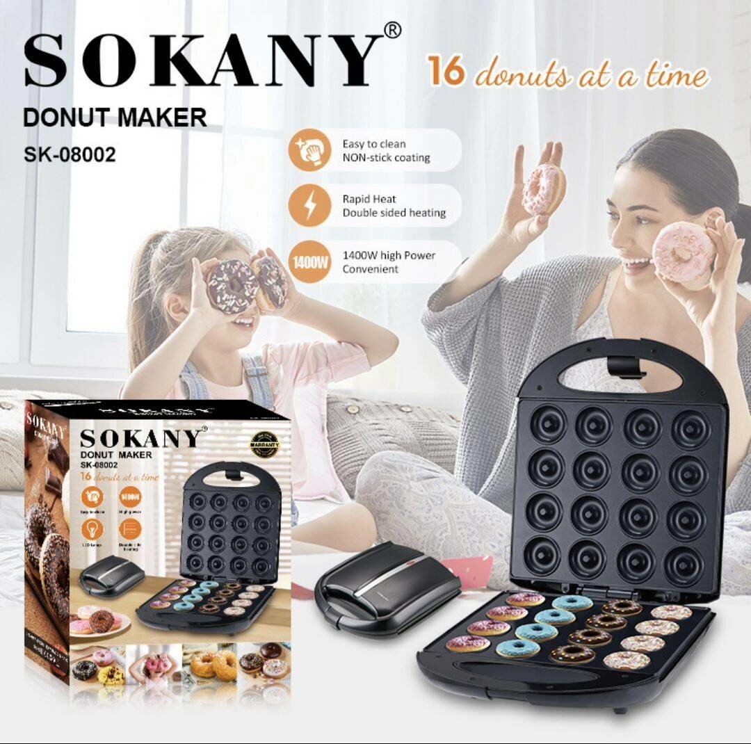 16holes Sokany Doughnut Machine