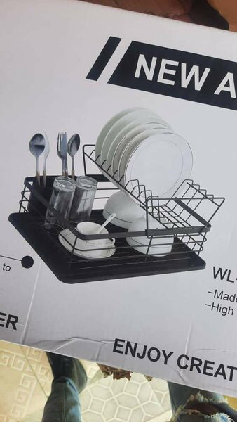 Égouttoir vaisselle à 2 niveaux