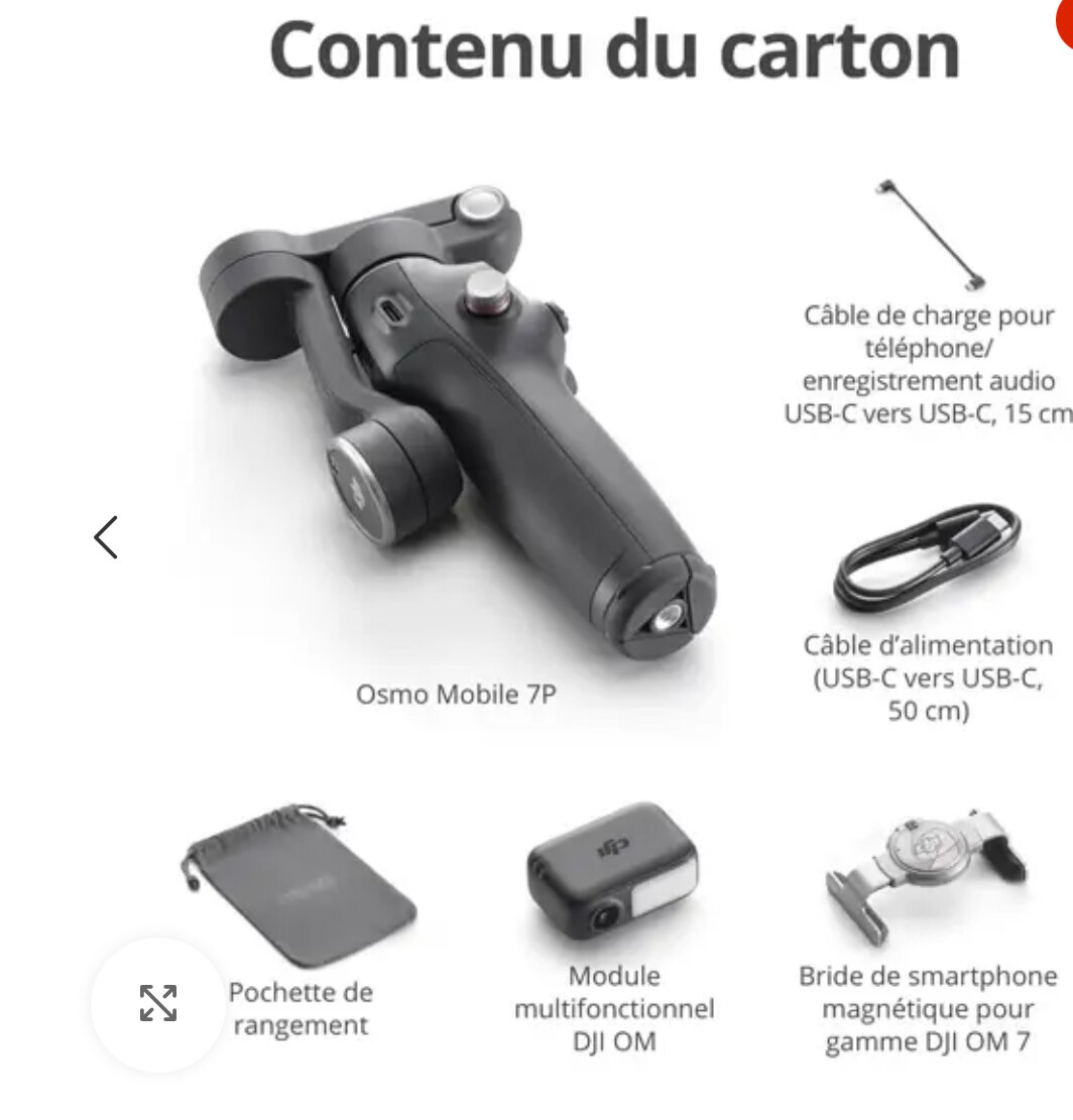 Stabilisateur DJI OM 7P