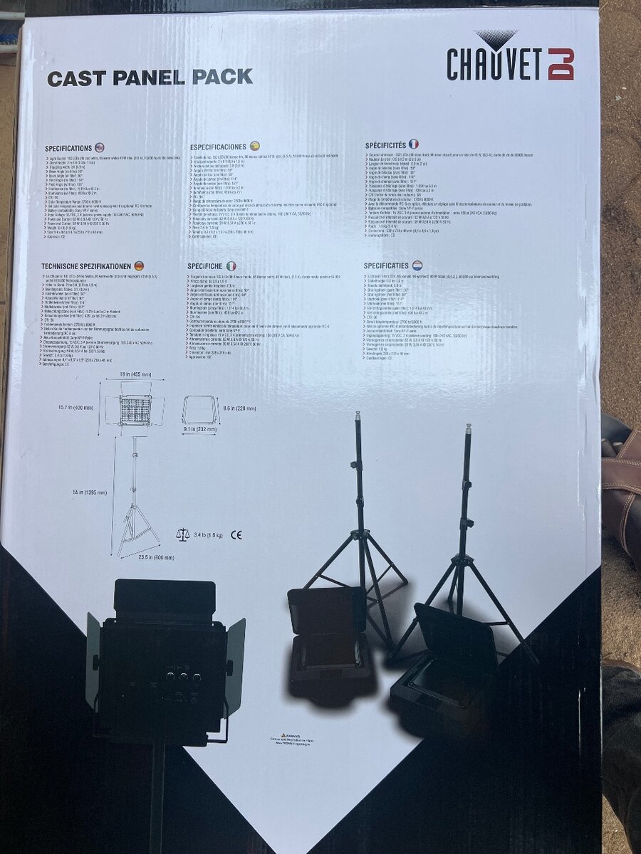 Chauvet DJ Cast Panel Pack LED