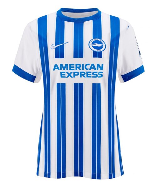 Maillot de football rayé bleu