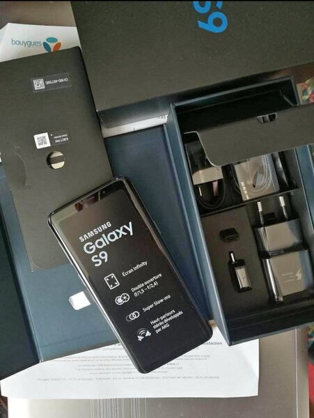 Samsung Galaxy s9 256giga nouveau dans carton scellé