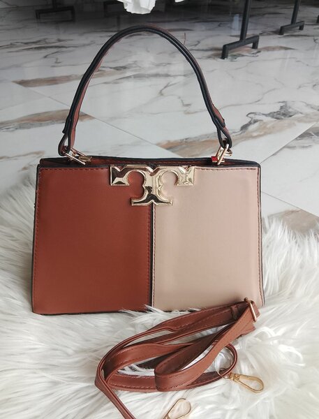 Sac bandoulière bicolore femme