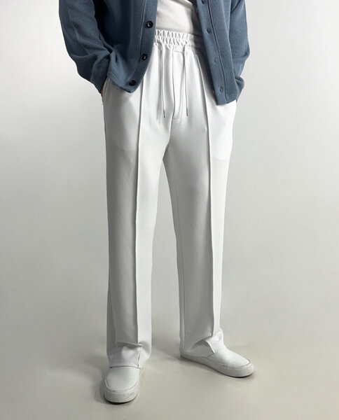 Pantalon blanc élégant homme