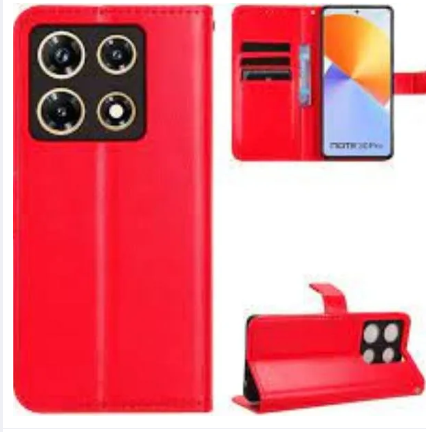 infinix HOT 40 / HOT 40 PRO- Case, Premium PU Leather Magnetic Shockproof Book Stand Folio Flip Wallet Case Cover with Card Holder high