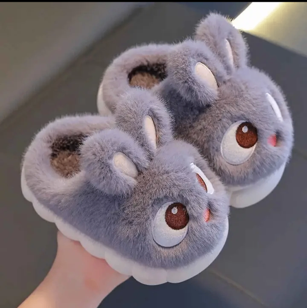 Chaussons Peluche Lapin Enfant