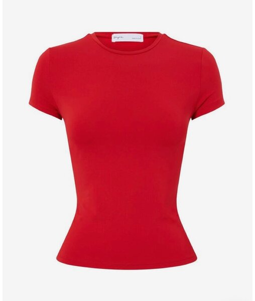 T-shirt rouge femme ajusté