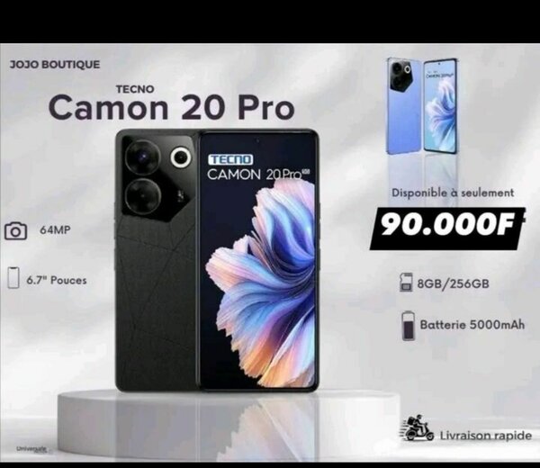 Tecno Camon 20 Pro 8GB/256GB Smartphone 6.7'' 64MP