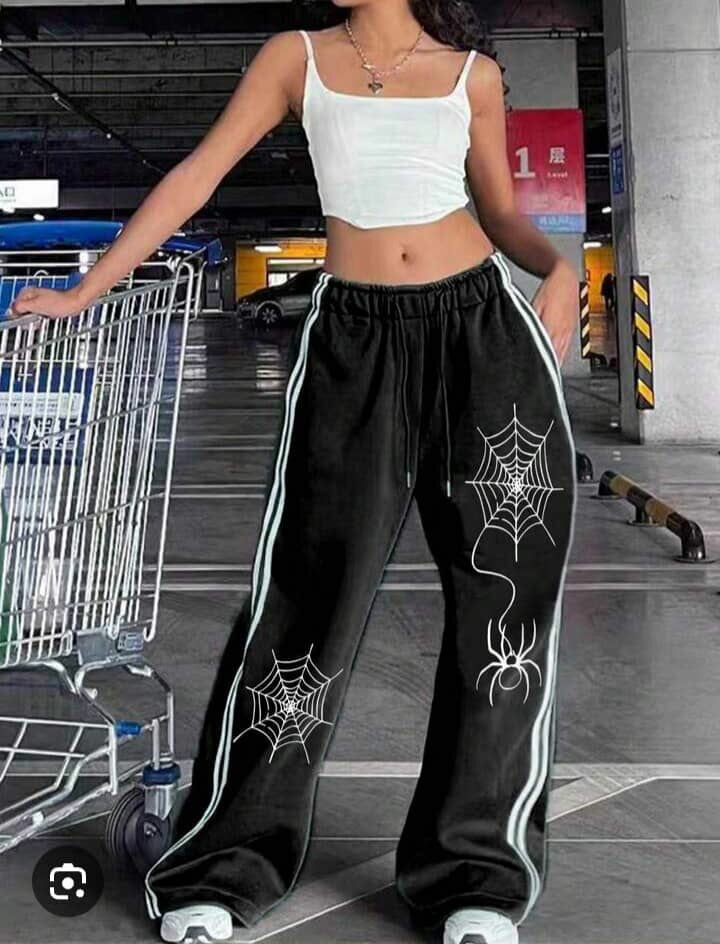 Pantalon Large Flamme Femme