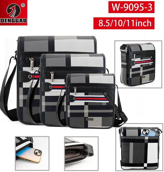 Sacoche homme multi-compartiments