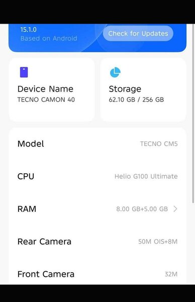 TECNO CAMON 40