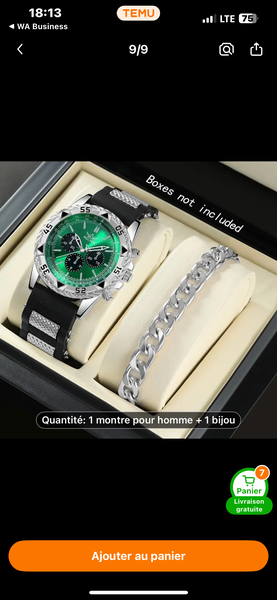Montre Homme avec Bracelet