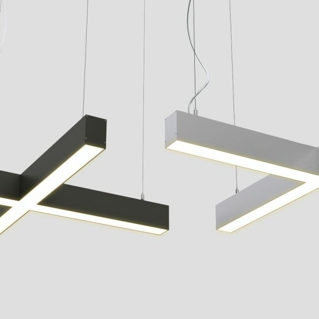 Дизайнерские светильники из профиля, в наличии и под заказ