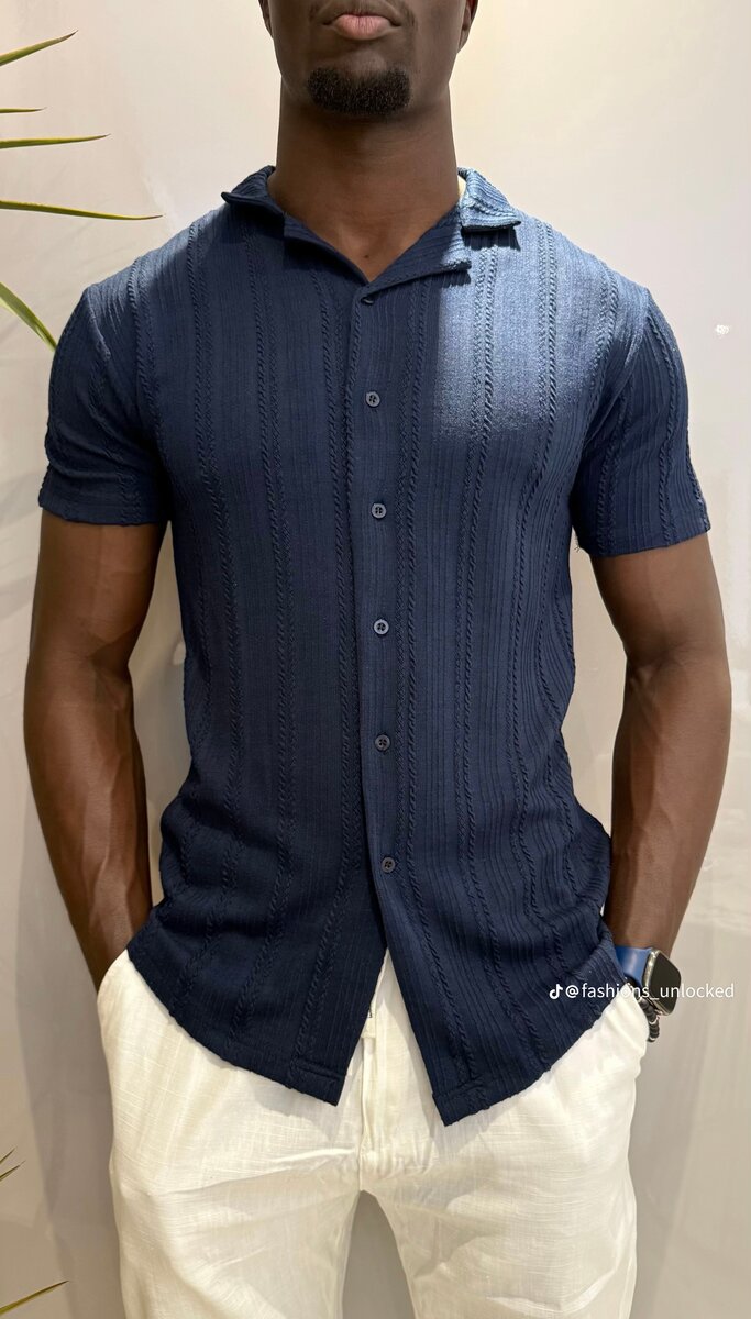 Chemise Homme en Tricot Élégant