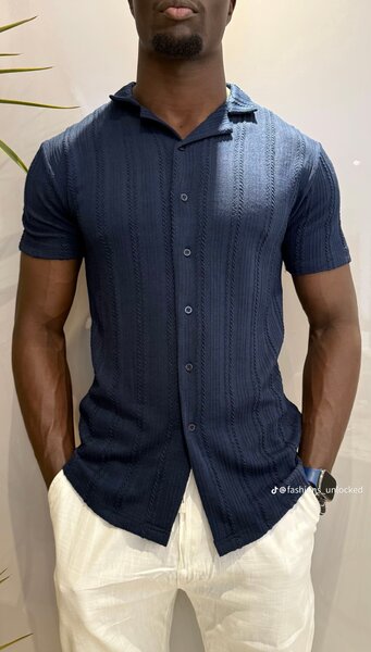 Chemise Homme en Tricot Élégant