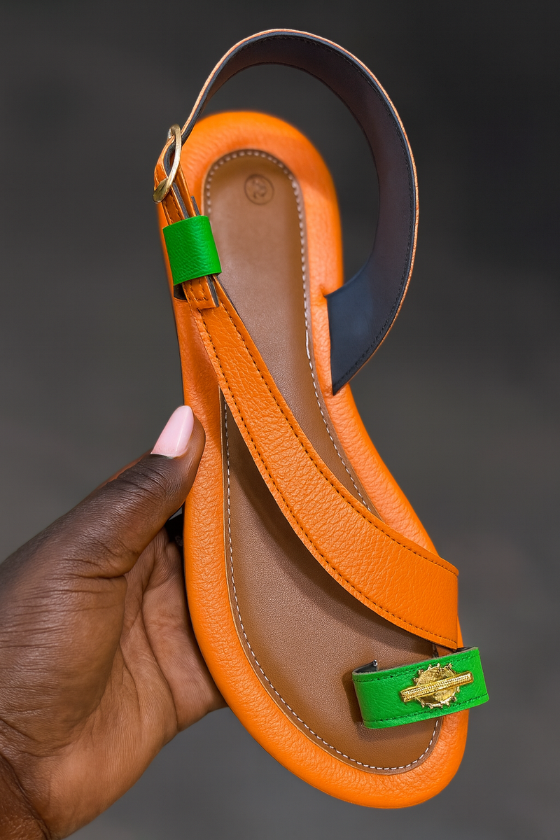 Sandales colorées élégantes