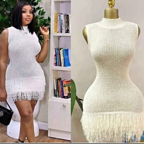 Robe tricotée élégante