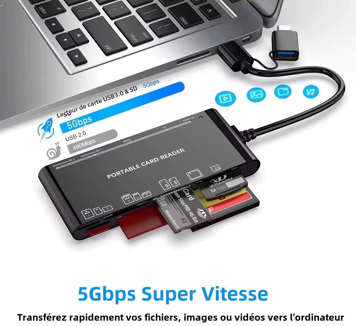 Lecteur de carte Portable