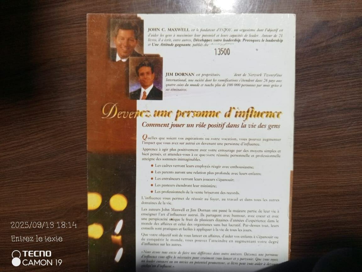 Devenez une Personne d'Influence