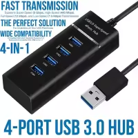 USB 3.0 Hub 4 Ports High Speed usb 3.0 port Hub Splitter Fast Data Transfer