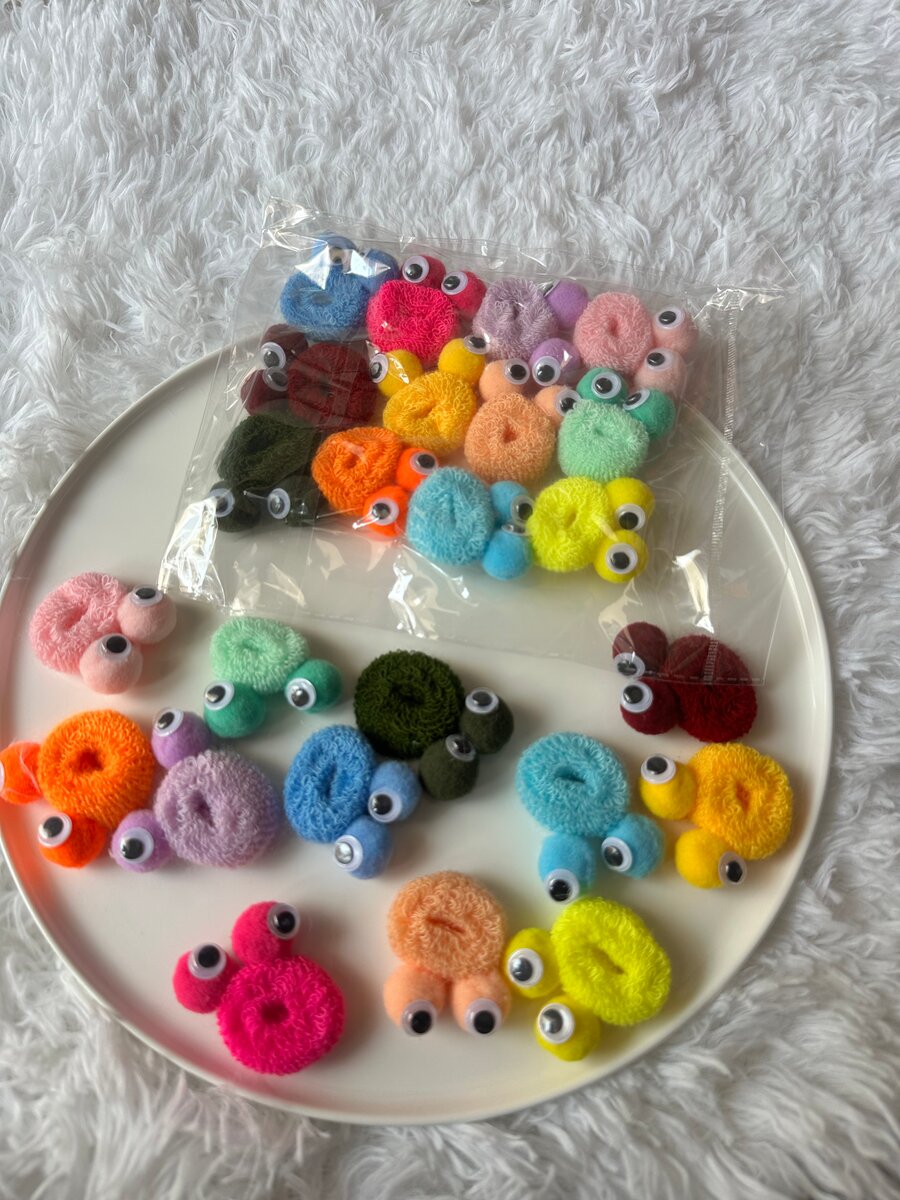 Élastiques à cheveux colorés amusants