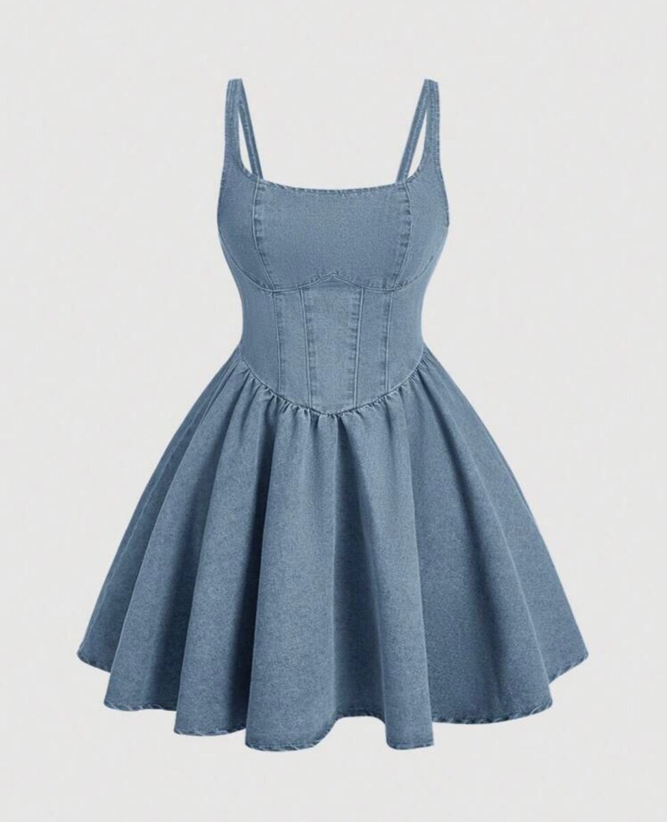 Denim dress