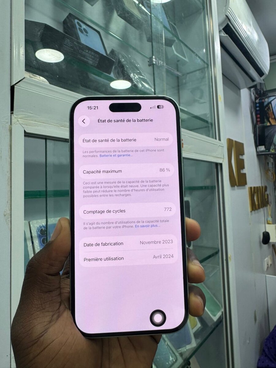 iPhone moderne avec caméra