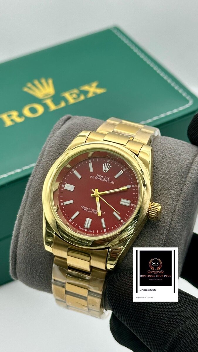 Montres de luxe dorées élégantes