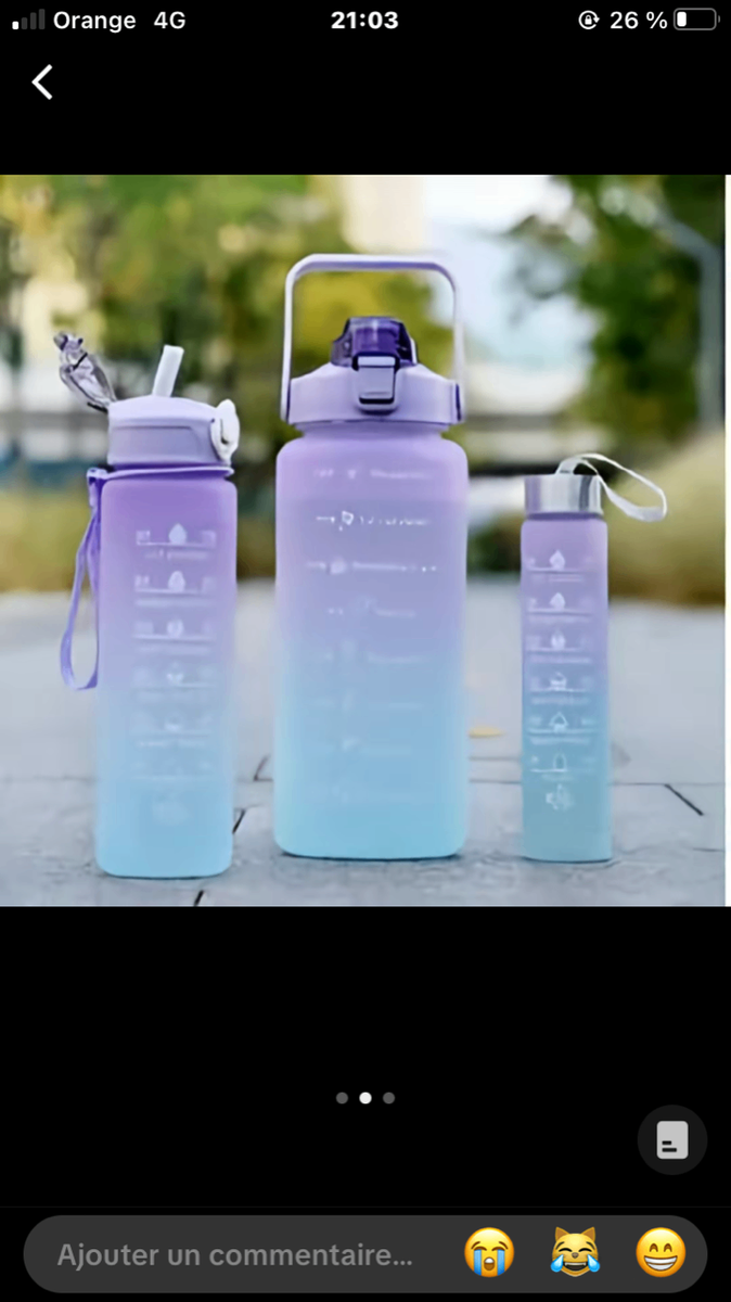 Bouteille d'Eau Graduée