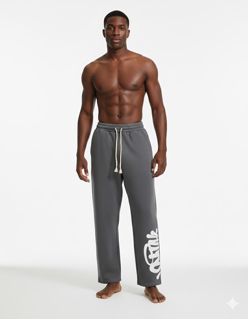 Pantalons de survêtement gris stylés