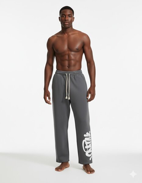 Pantalons de survêtement gris stylés