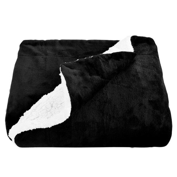 Fleece blanket, black