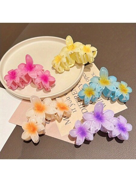 Pinces à cheveux fleurs colorées