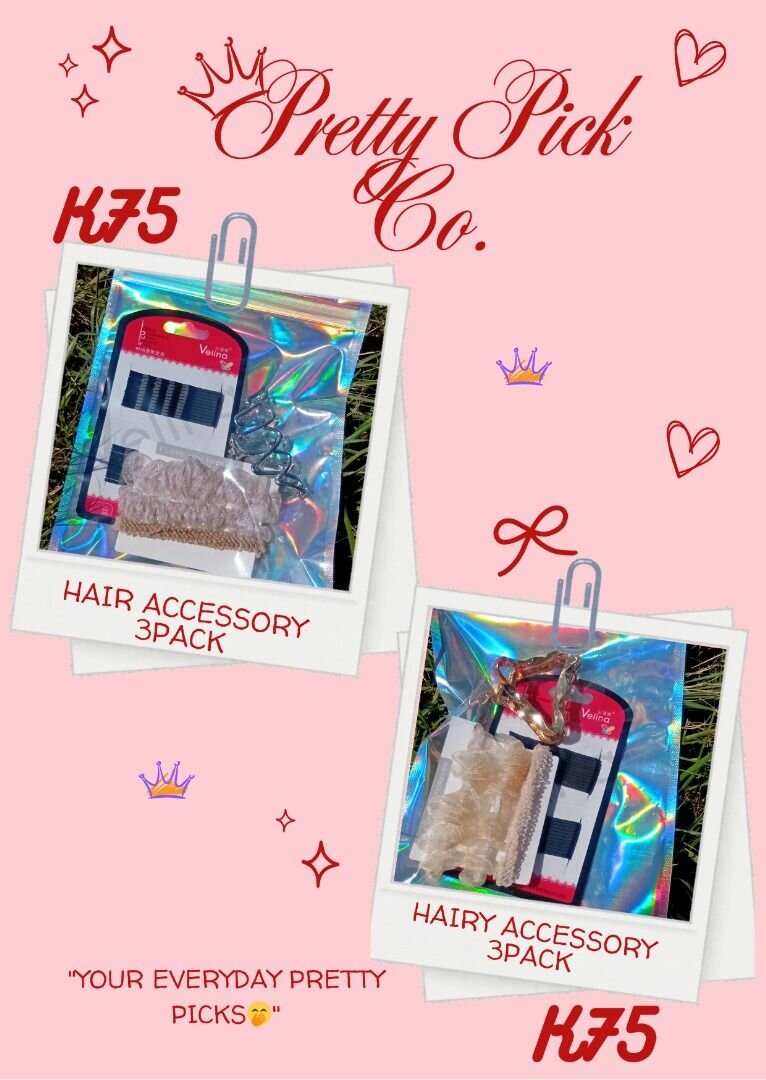 3 pack hair accessories