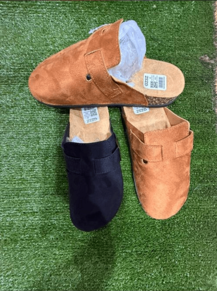 Chaussons confort en suédine