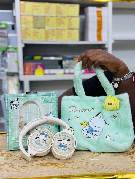 Casque Enfant avec Sac Peluche