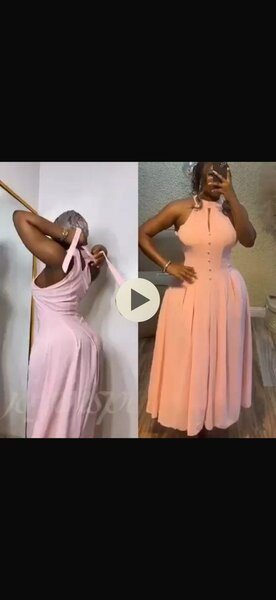 Robe Décontractée Rose Élégante