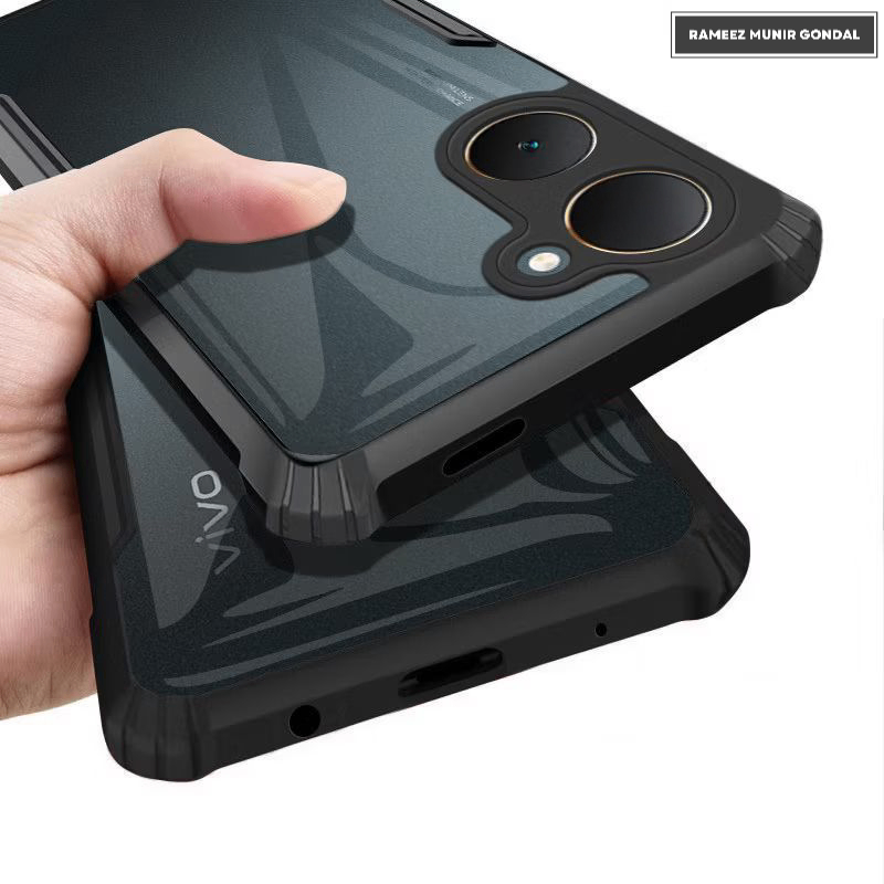 Vivo Y03 Armor Shockproof Back Cover - Durable Protective