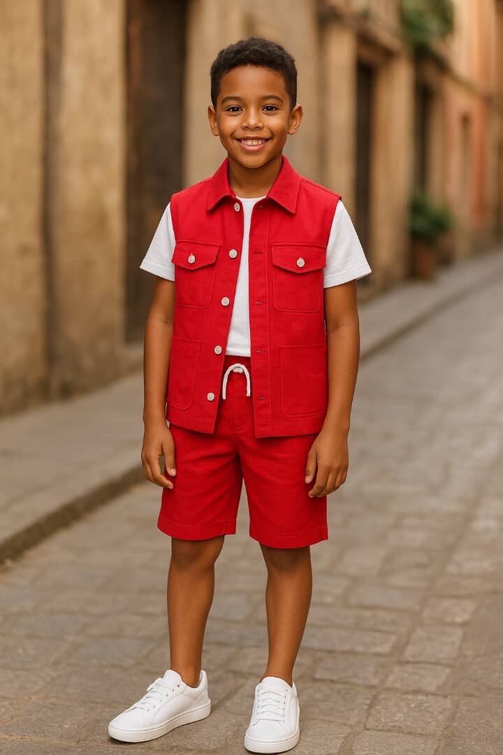 Ensemble floral pour garçons