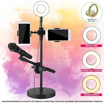 Ring Light Microphone stand for live streaming