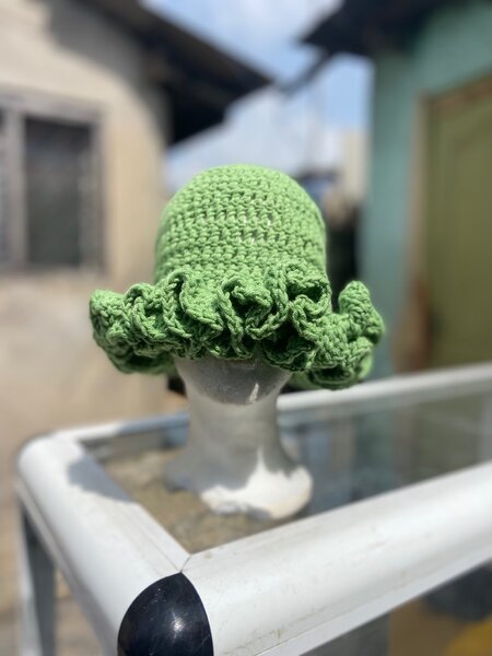 Crochet Ruffles Hat
