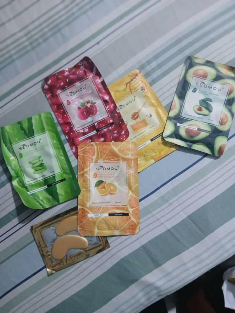 Tampon a sourcils et masque