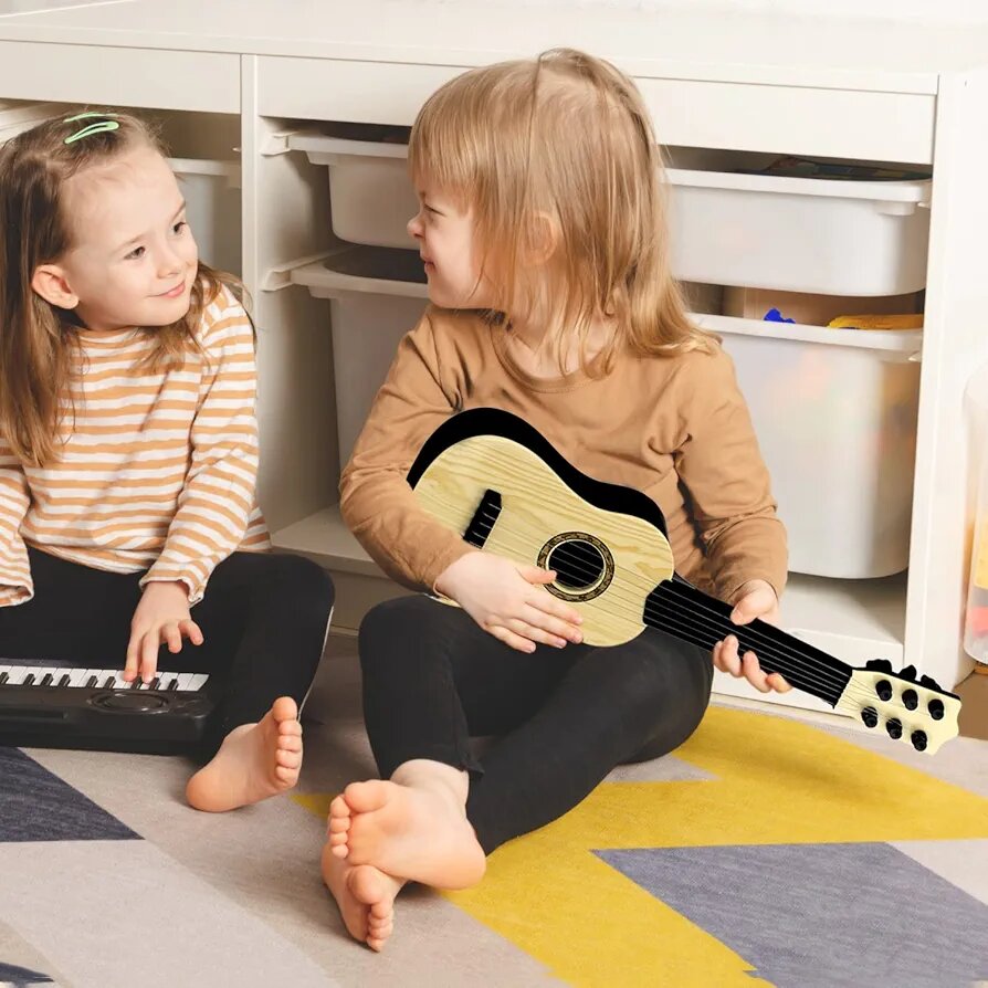 Guitare jouet pour enfants 6 cordes,