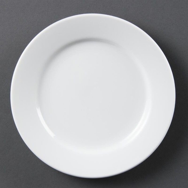 Assiette en Porcelaine Blanche