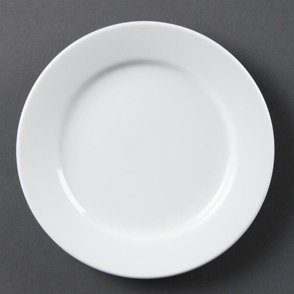 Assiette en Porcelaine Blanche