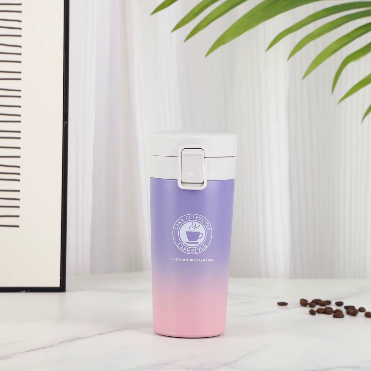 Thermos en acier inoxydable coloré