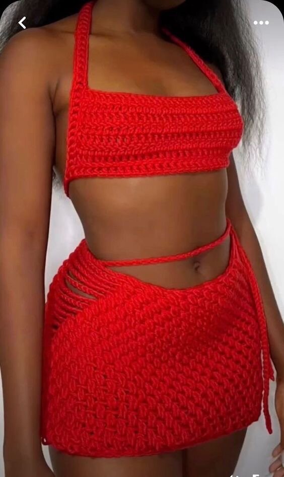 Ensemble crochet coloré