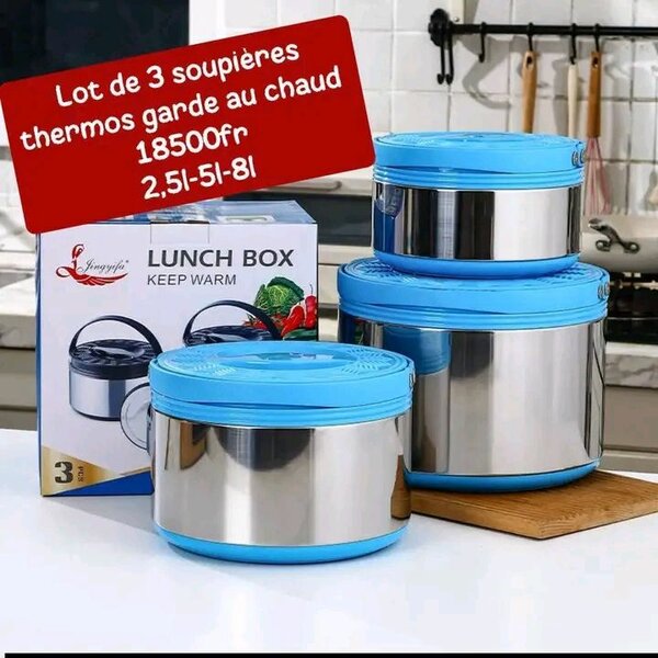 Set de 3 Thermos Soupières