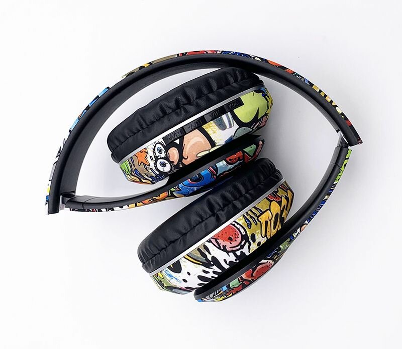 Casque Bluetooth Design Graffiti