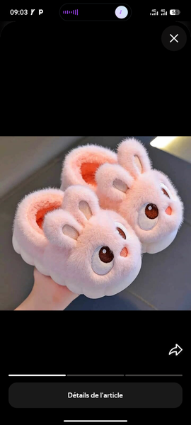 Chaussons Lapin Doux Enfant